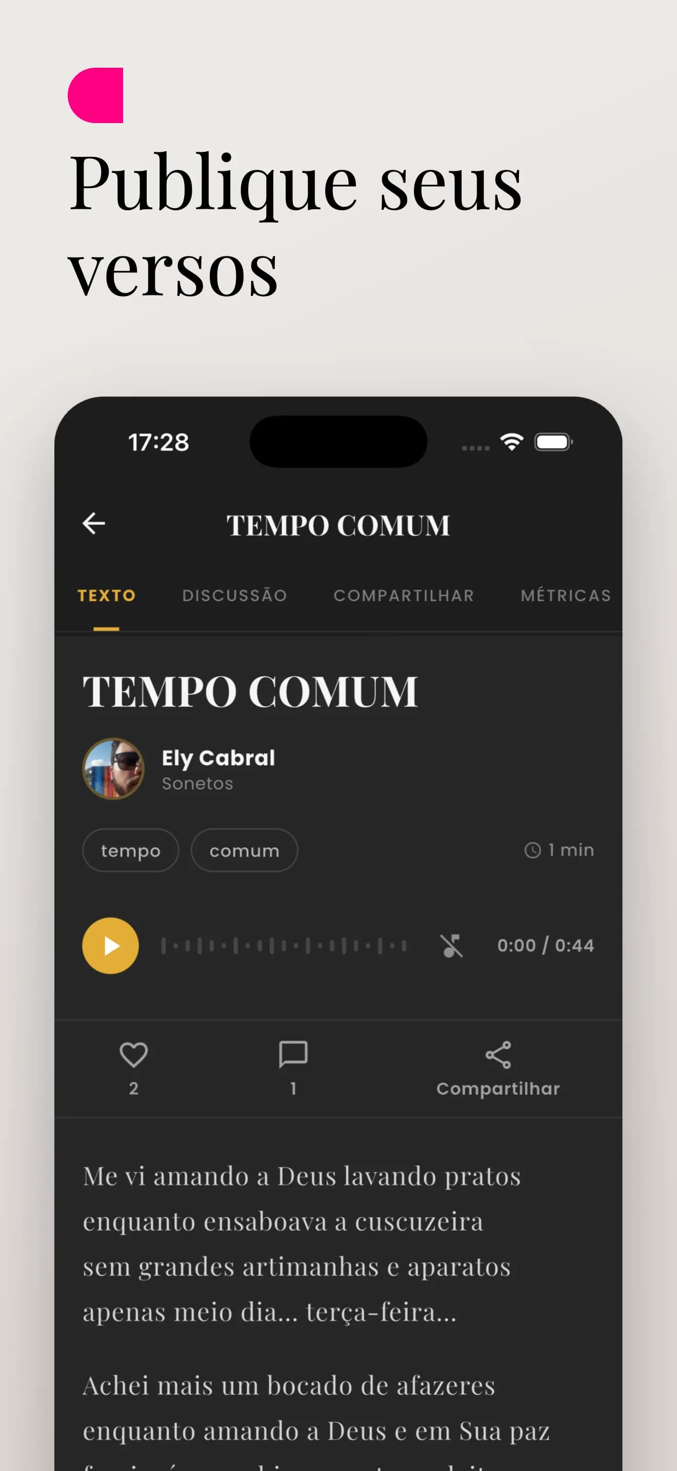 Berro d'Água App Screen 3